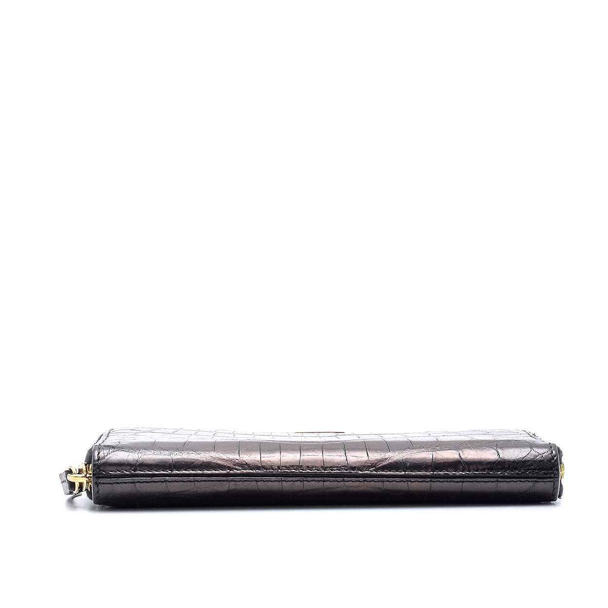 Fendi - Black Crocodile Leather Wallet